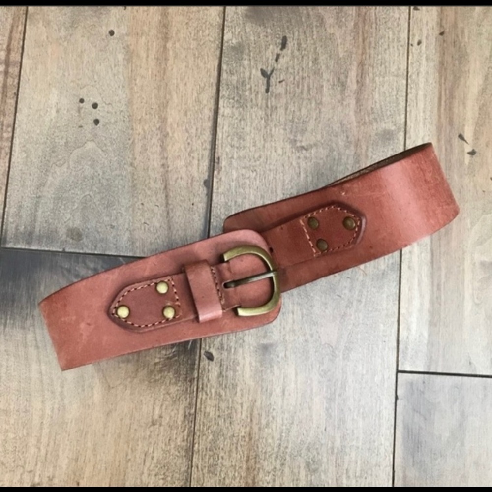 Linea Pelle Brown Leather Belt